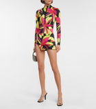 Louisa Ballou - Double Ring printed miniskirt