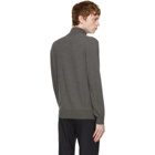 Loro Piana Grey Cashmere Half-Zip Sweater
