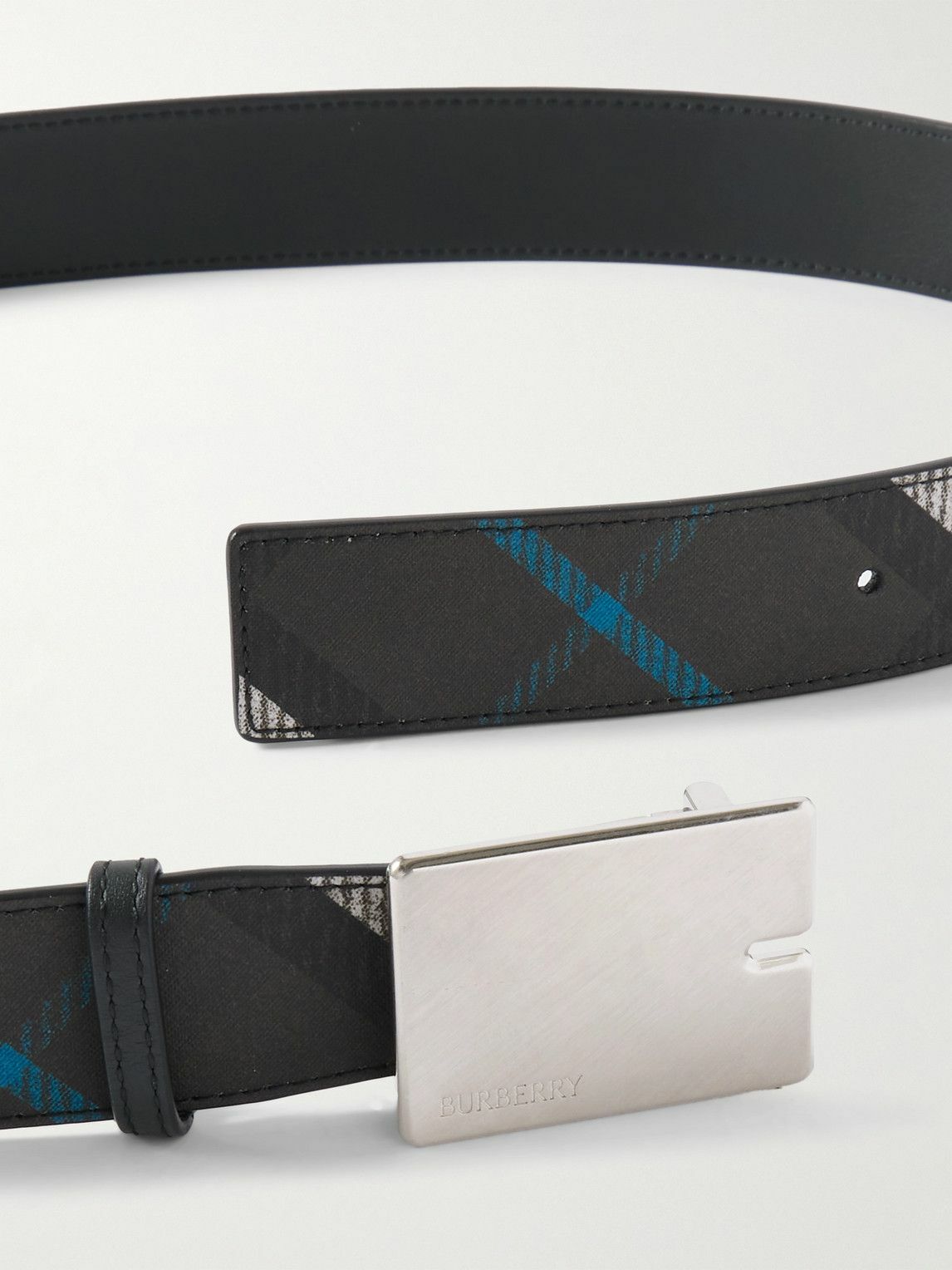 BURBERRY ベルト ブラック Burberry Black Patent Leather Belt - Size 80 ○ Labellov