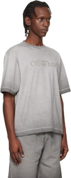 Off-White Gray Laundry Skate Logo T-shirt