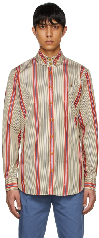 Photo: Vivienne Westwood Red & Beige Organic Cotton Shirt