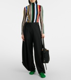 Loewe Striped half-zip sweater