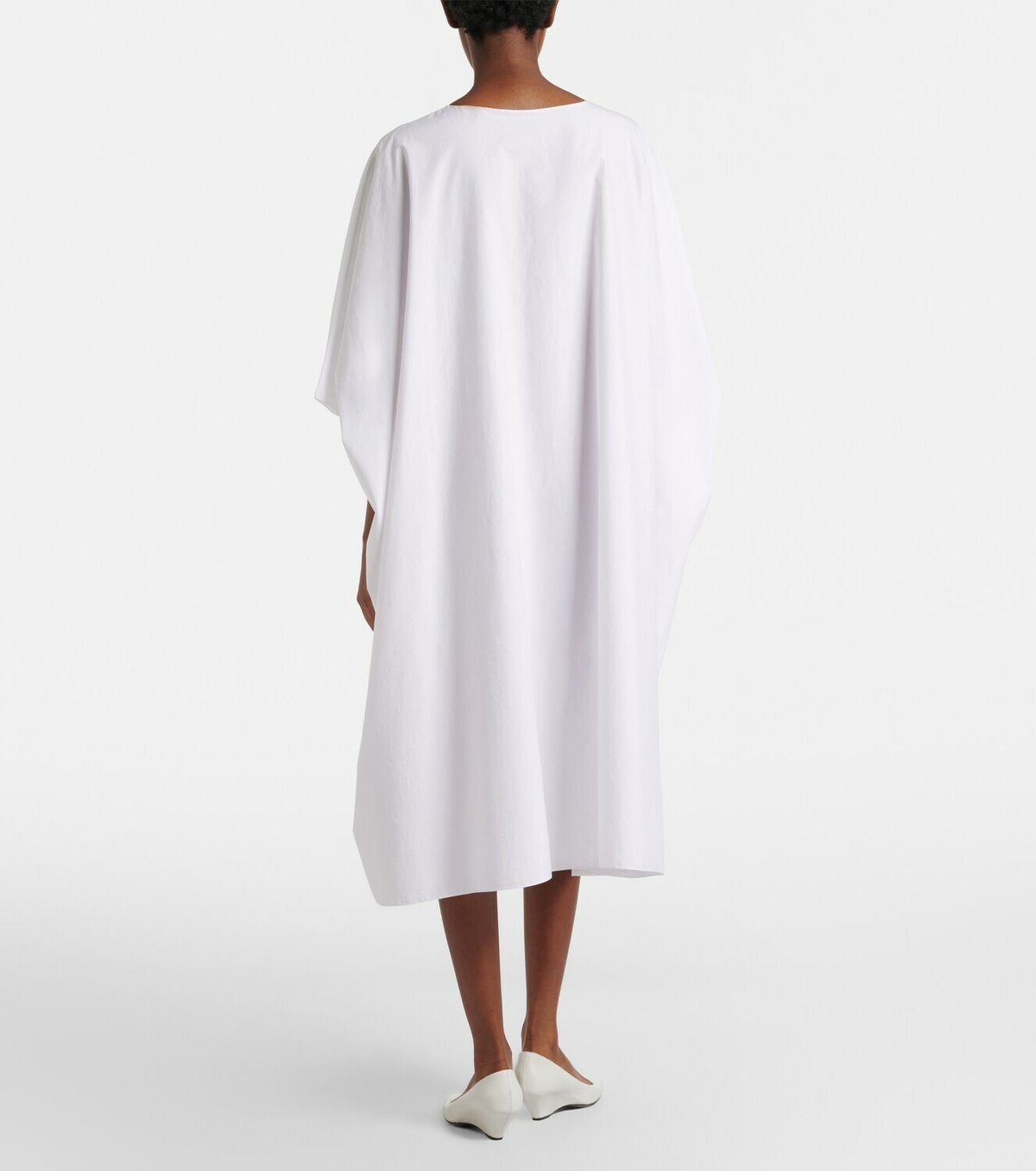 The Row Julen cotton poplin midi dress