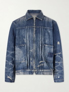Neighborhood - Distressed Denim Jacket - Blue
