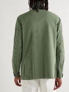 Massimo Alba - Convertible-Collar Denim Field Jacket - Green