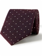 Canali - 8cm Polka-Dot Silk-Jacquard Tie