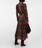 Polo Ralph Lauren Checked cotton-blend maxi dress