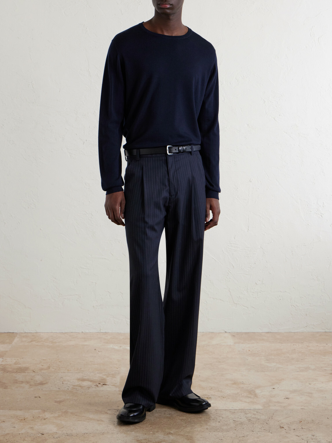 William Lockie - Merino Wool Sweater - Blue