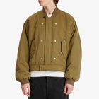 Alexander McQueen Men's Double Layer Bomber Jacket & Gilet in Olive