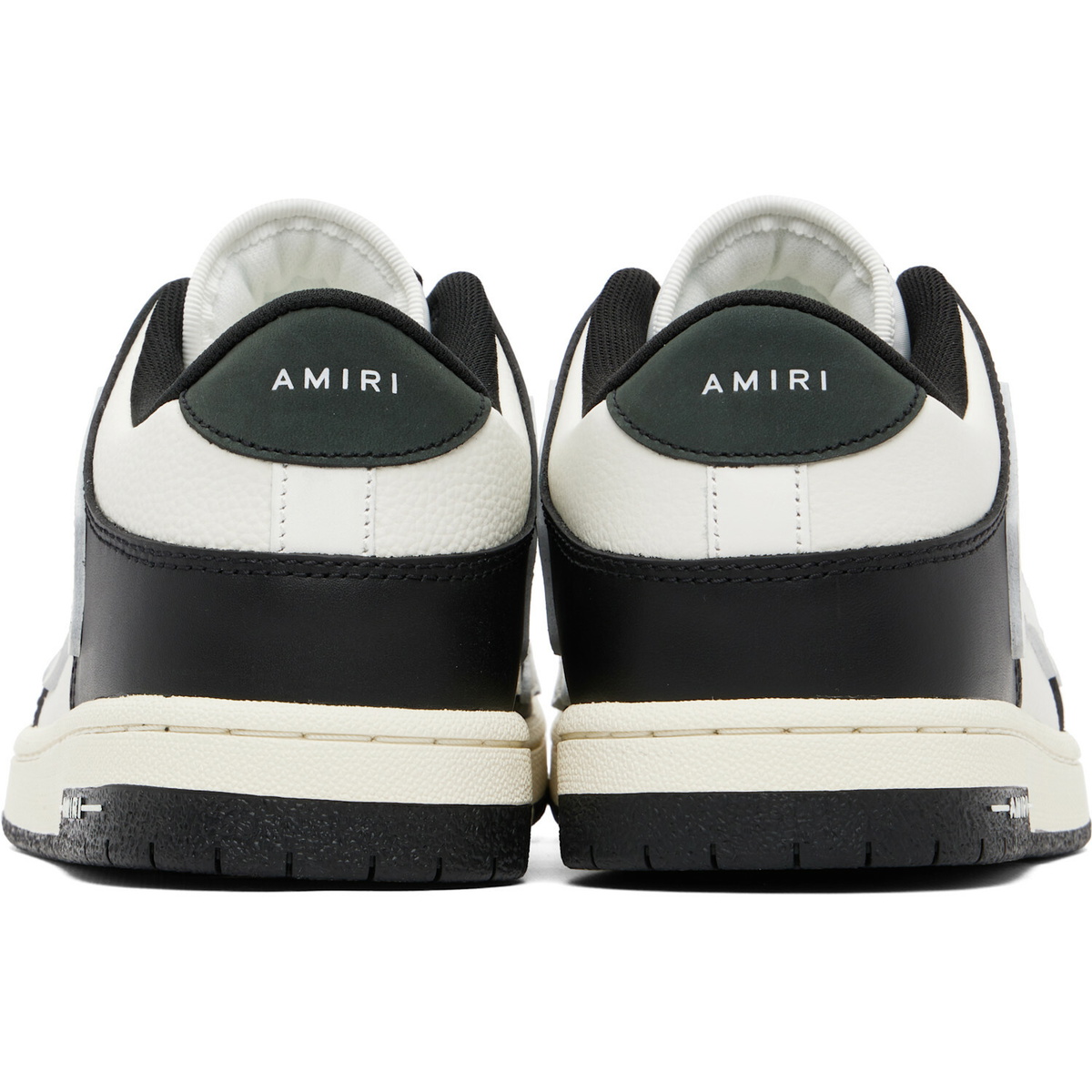 AMIRI Black & White Skel-Top Low Sneakers