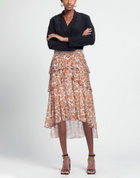 Maje Womens Midi skirt in Orange