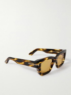 TOM FORD - Ilias Square-Frame Tortoiseshell Acetate Sunglasses