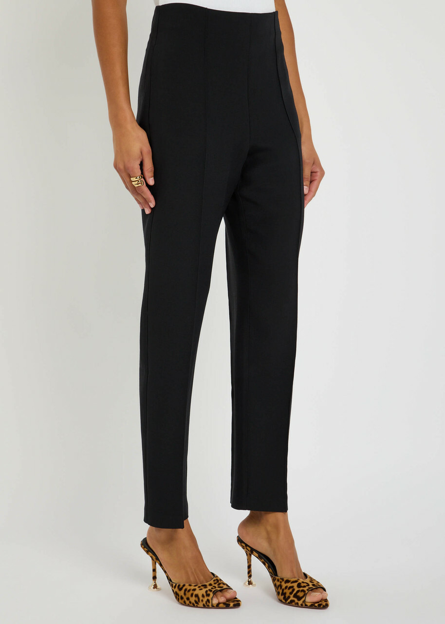 Roland Mouret Pintuck Crepe Trousers Black