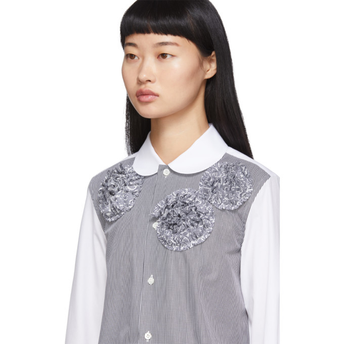 COMME des GARÇONS tricot Flower Stitch M tricot COMME des GARCONS Metallic Flower Printed T Shirt