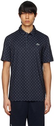 Lacoste Navy Golf Printed Polo