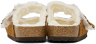 Birkenstock Brown Shearling Arizona Sandals