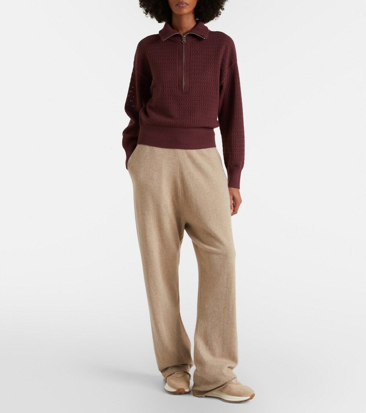 Varley Darla half-zip sweater