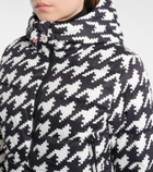Perfect Moment Polar Flare houndstooth down ski suit