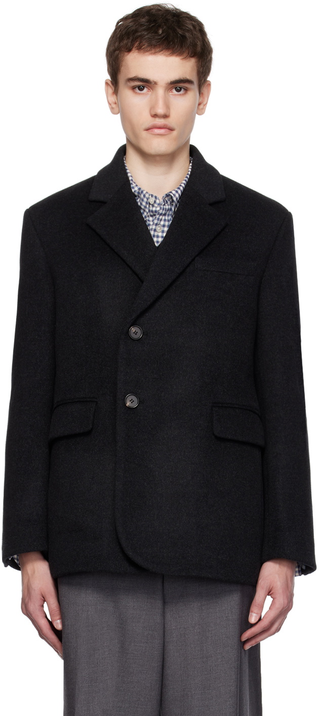 Dunst Gray Notched Lapel Blazer