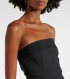 Entire Studios Chute strapless satin minidress