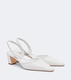 Manolo Blahnik Vendona leather slingback pumps