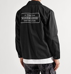 Neighborhood - Drizzler Logo-Print Twill Jacket - Black