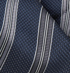 TOM FORD - 8cm Striped Woven Silk Tie - Navy