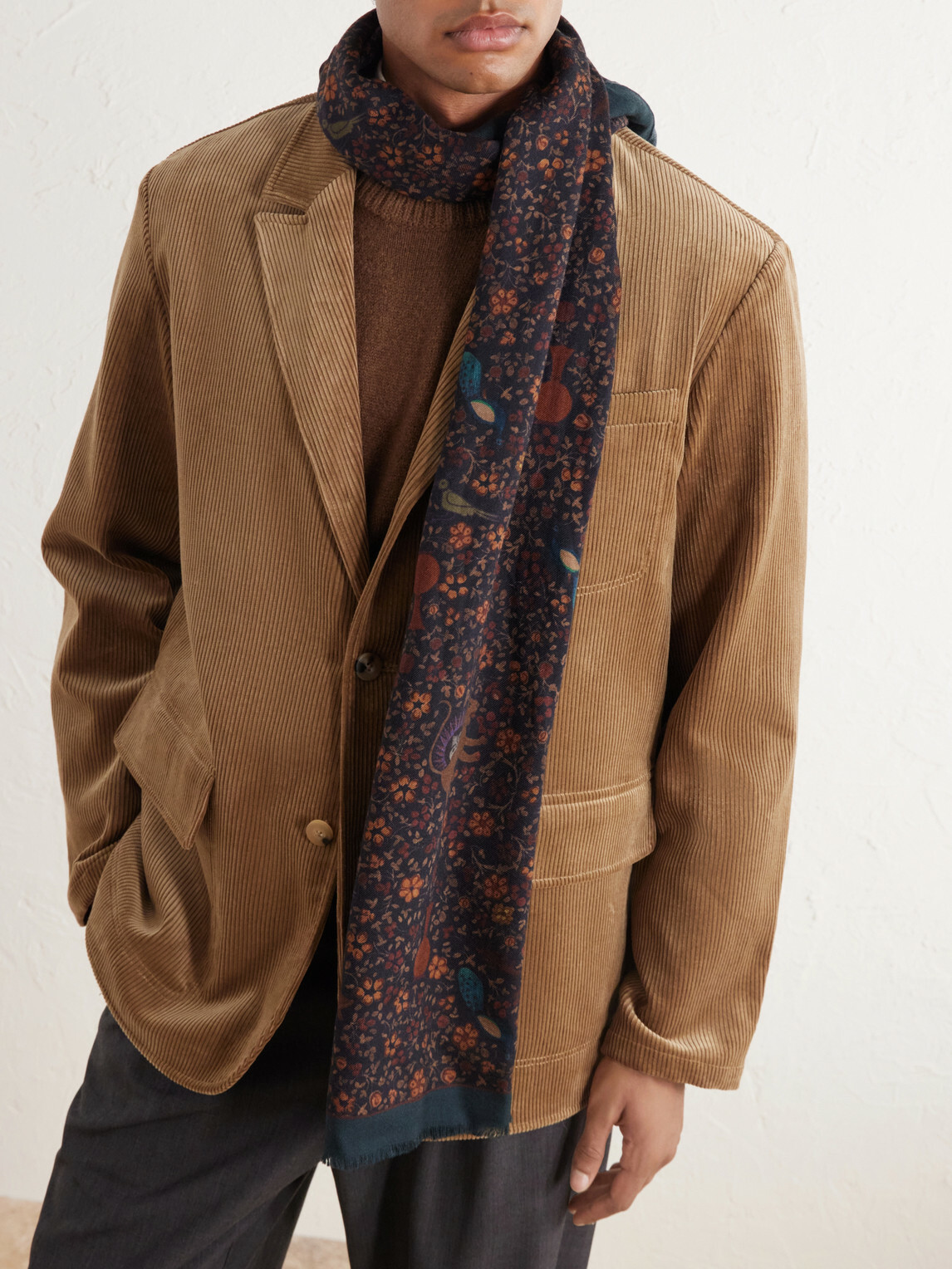 De Bonne Facture - Printed Wool-Twill Scarf