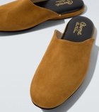 Charvet Leather-lined suede slippers