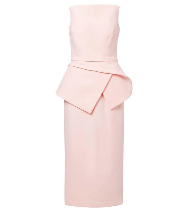 Photo: Safiyaa Belted crêpe midi dress