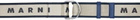 Marni Beige Logo Slider Belt