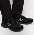 New Balance - 990v4 Suede and Mesh High-Top Sneakers - Men - Black