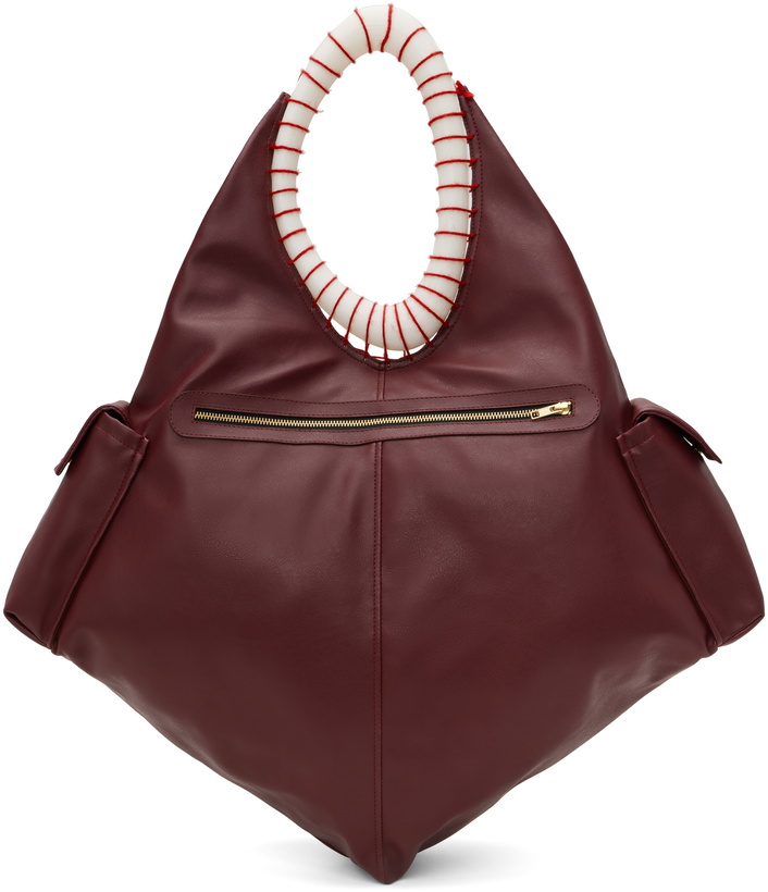 Photo: Stanley Raffington Burgundy Curve Tote