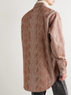 Acne Studios - Sirius Snake-Jacquard Shirt - Red