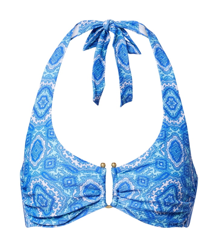 Photo: Heidi Klein Mykonos printed triangle bikini top
