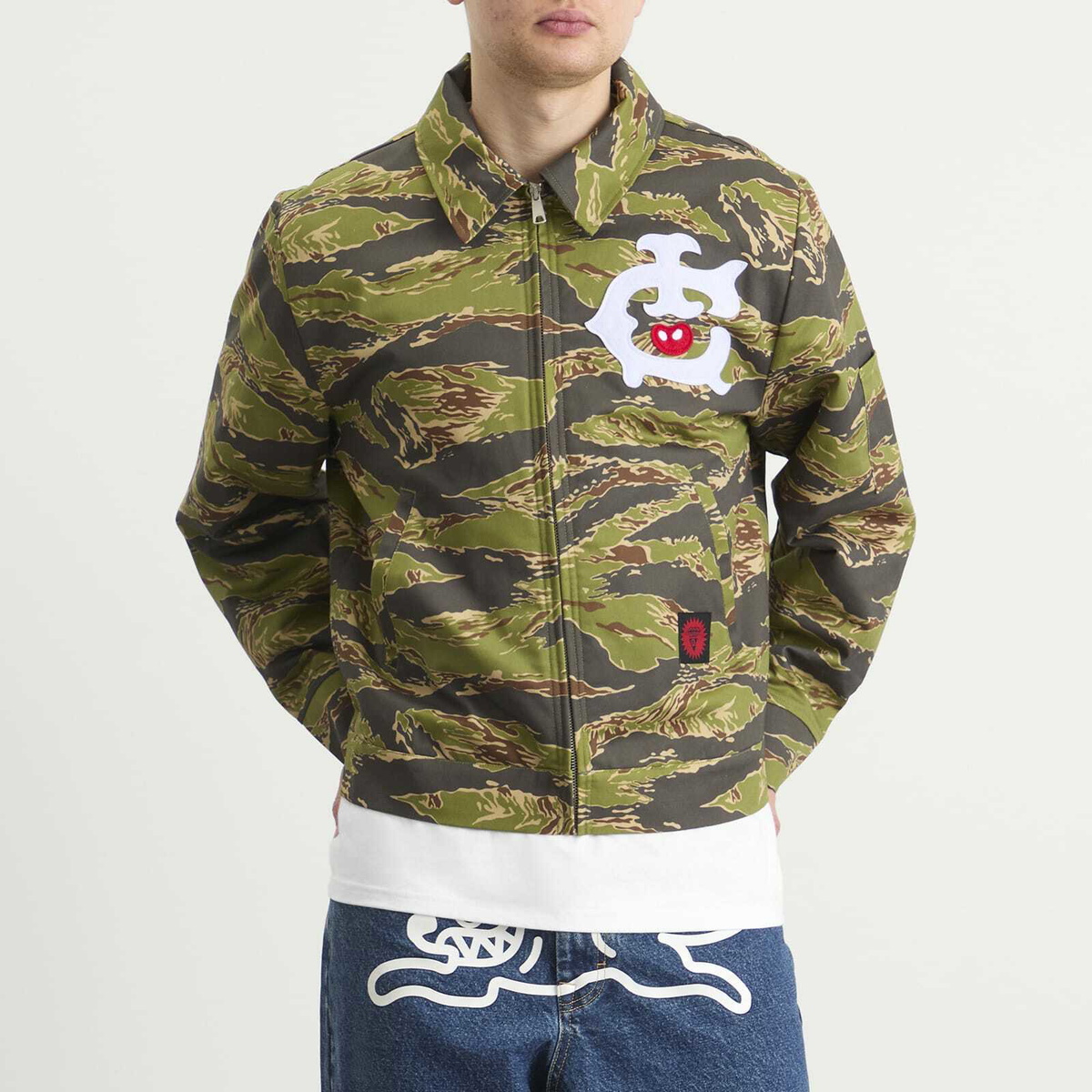 ICECREAM Men's Tiger Stripe Work Jacket in Camo