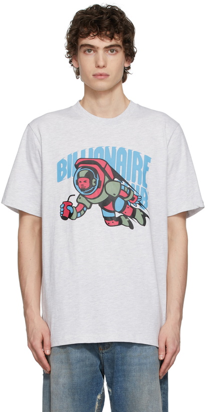 Photo: Billionaire Boys Club Grey Club Cafeteria Logo T-Shirt