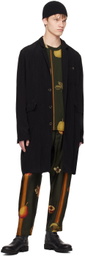 UMA WANG Black Giovanni Coat