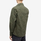 A.P.C. Men's Mathys Animal Print Overshirt in Light Khaki