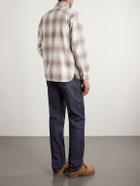 3sixteen - Checked Cotton-Flannel Shirt - Neutrals