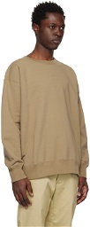 Nanamica Taupe Crewneck Sweatshirt