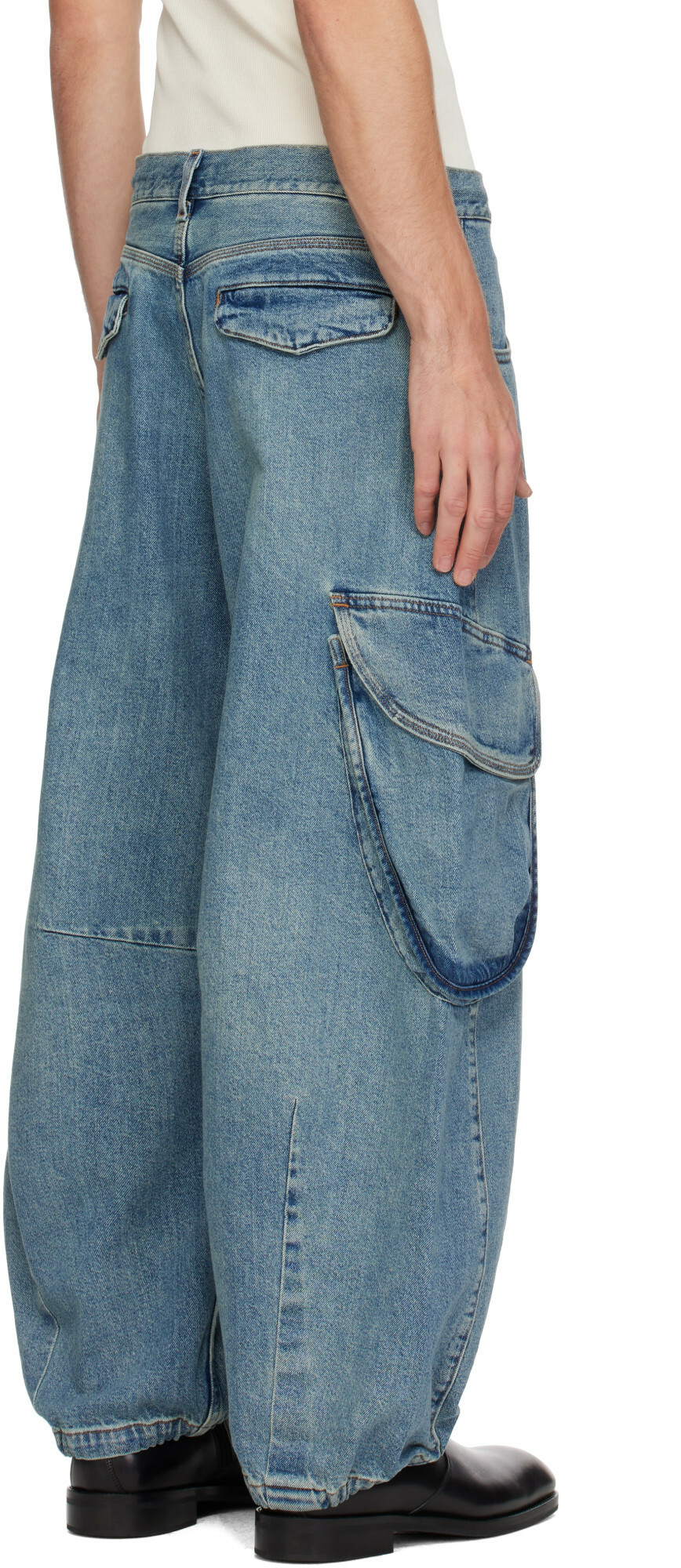 Levi's Blue Tab Blue Denim Cargo Pants