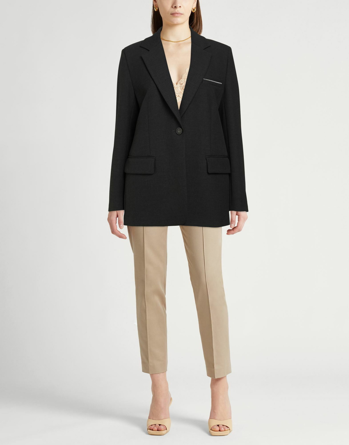 Peserico Womens Blazer Charcoal