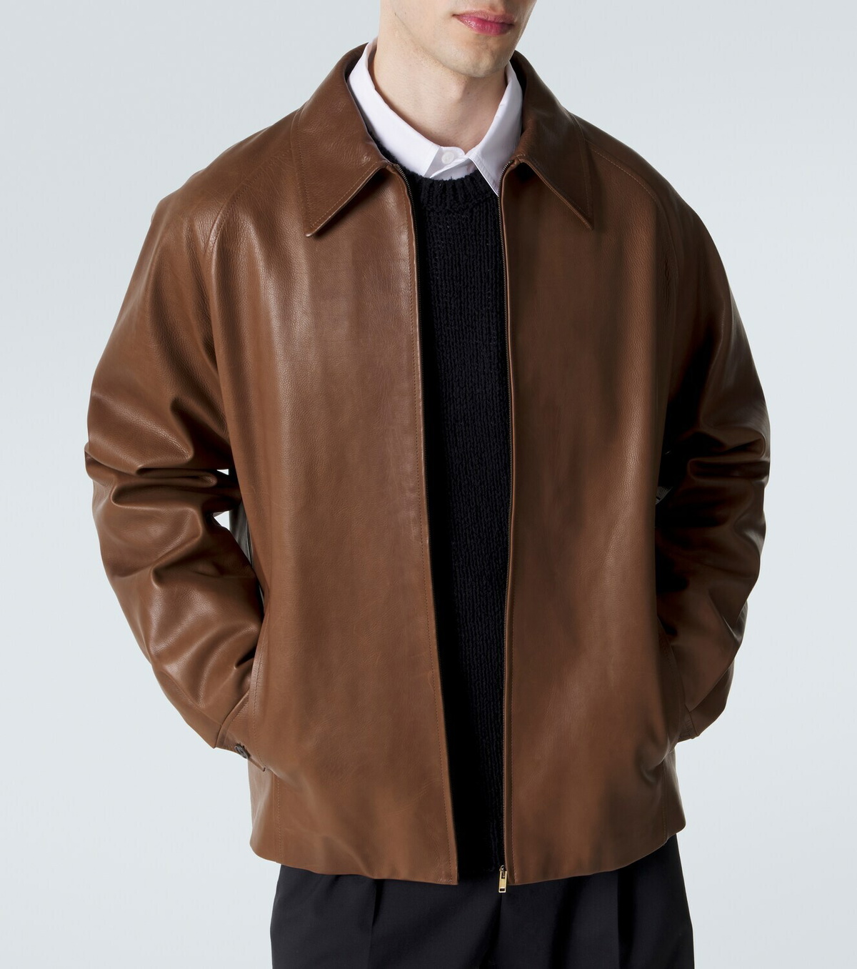 The Row Mount leather jacket