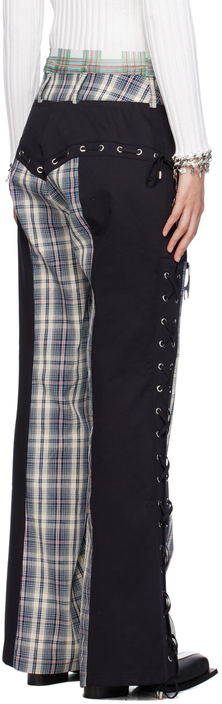 Chopova Lowena Black & Beige Collage Trousers