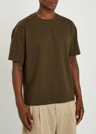 Raith Tomas Crinkled Woven T-shirt Dark Brown