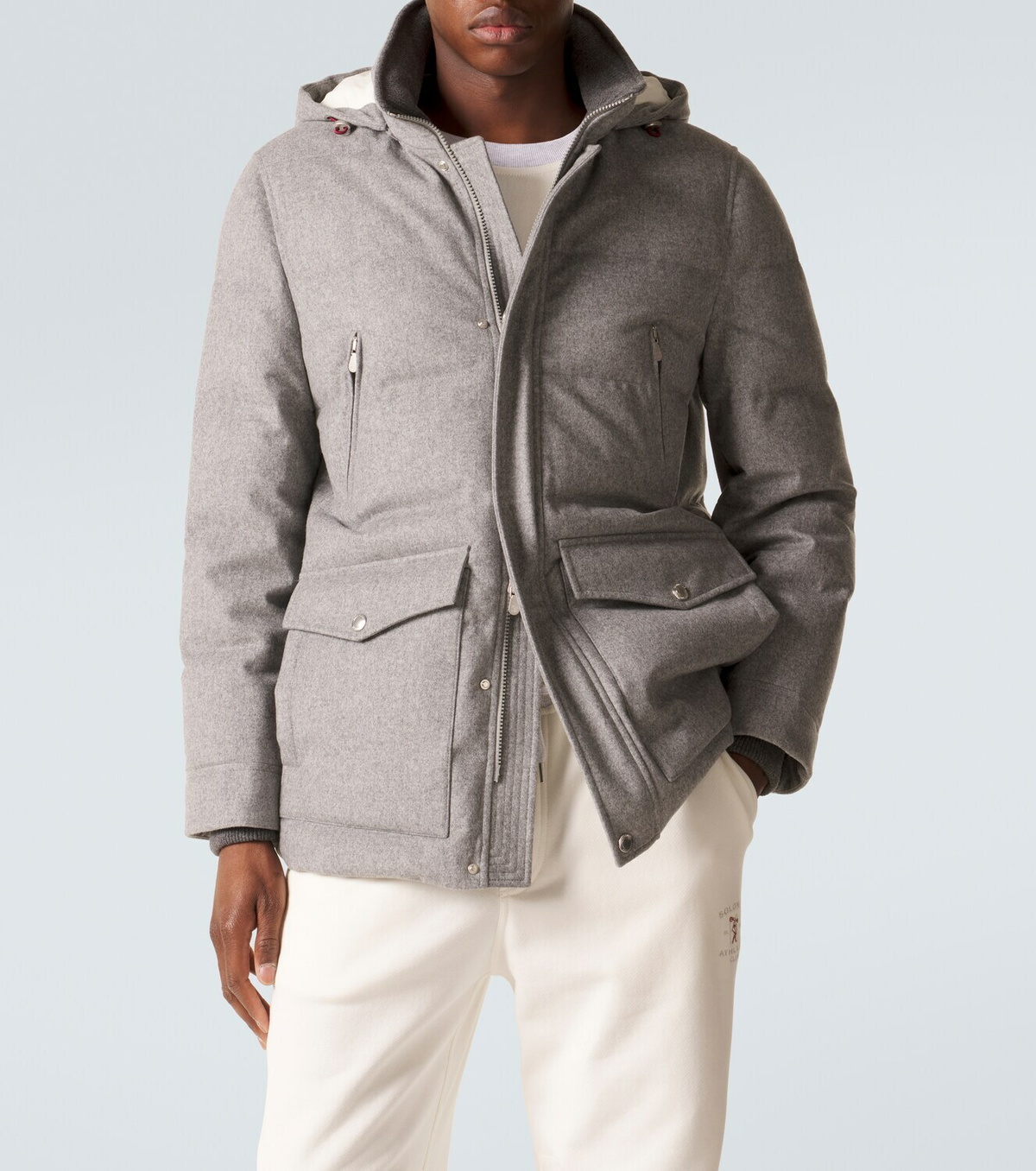 Brunello Cucinelli Wool flannel down jacket