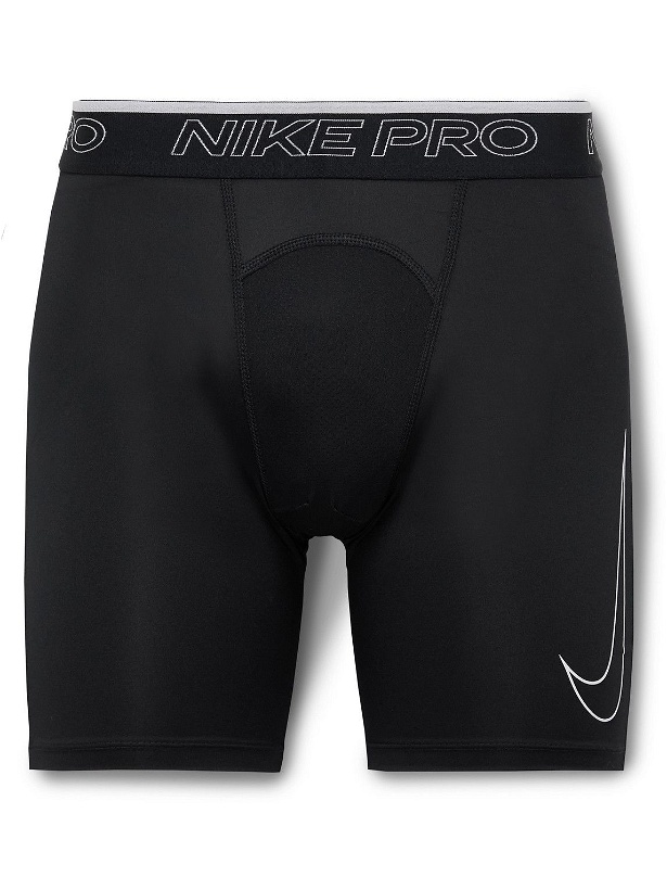 Photo: Nike Training - Pro Logo-Print Dri-FIT Shorts - Black