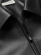Fear of God - Eternal Logo-Appliquéd Leather Jacket - Black