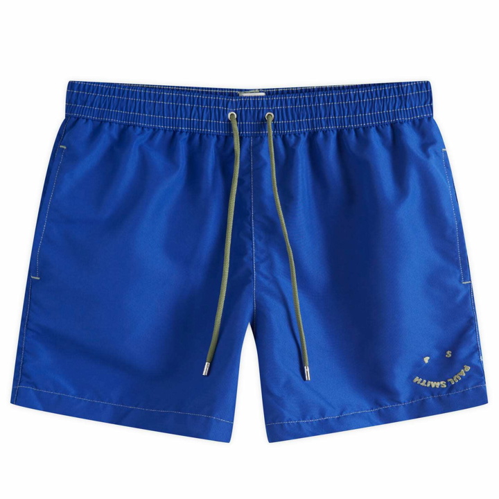 Photo: Paul Smith Men's PS Happy Swim Shorts in Blue